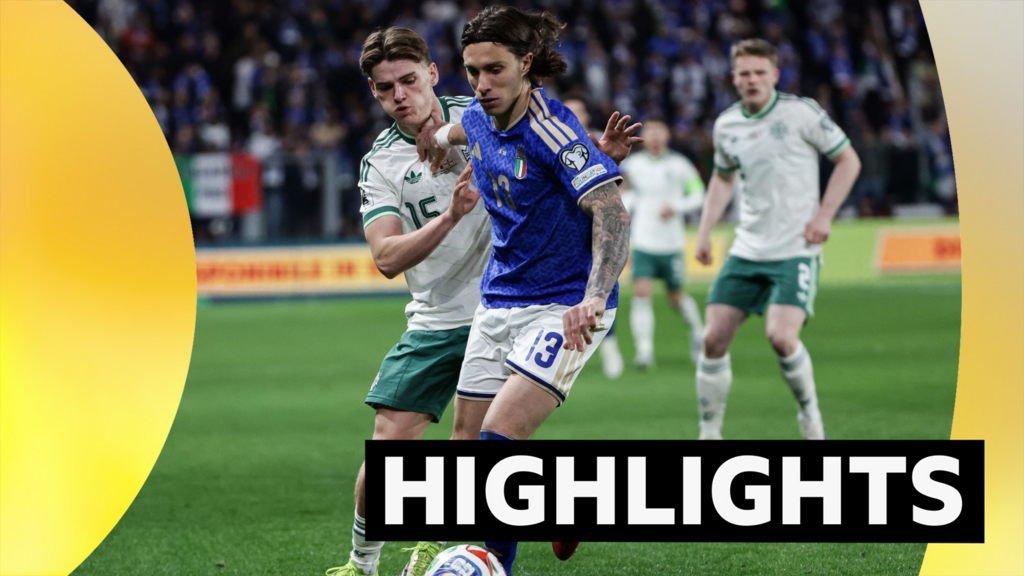 World Cup Play-offs: Italy 2-0 Northern Ireland – Sandro Tonali and Moises Kean score to end NI’s World Cup dreams – highlights